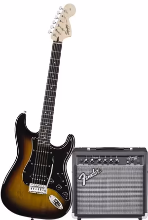 squier hss guitar pack