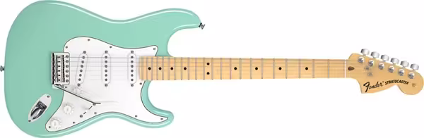 fender american special stratocaster surf green electric guitar