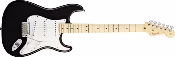 fender american stratocaster black electric guitar