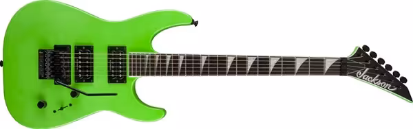 jackson soloist slime green electric guitar