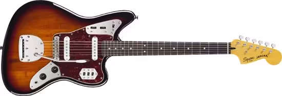 squier jaguar sunburst electric guitar