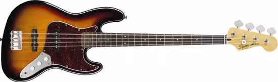 squier jazz bass sunburst electric bass guitar
