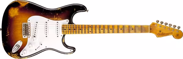 fender custom shop 60th anniversary 1954 heavy relic stratocaster electric guitar