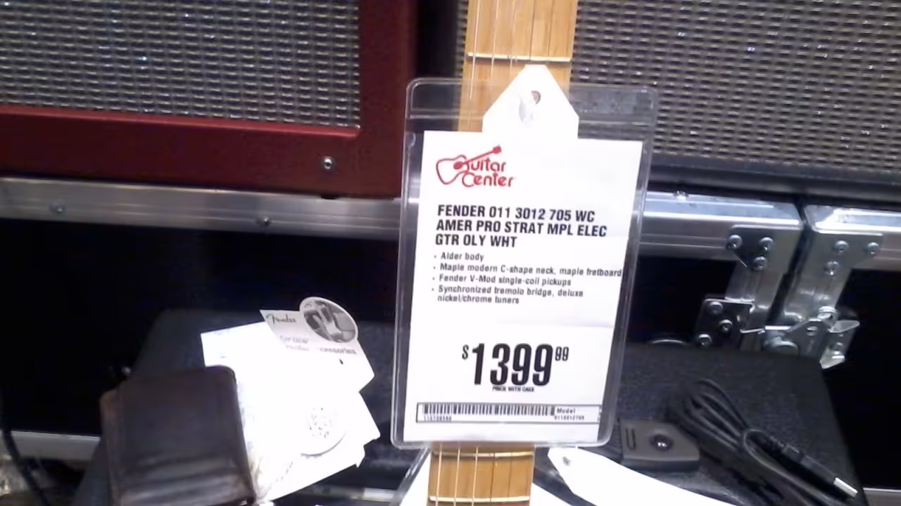fender american professional stratocaster electric guitar