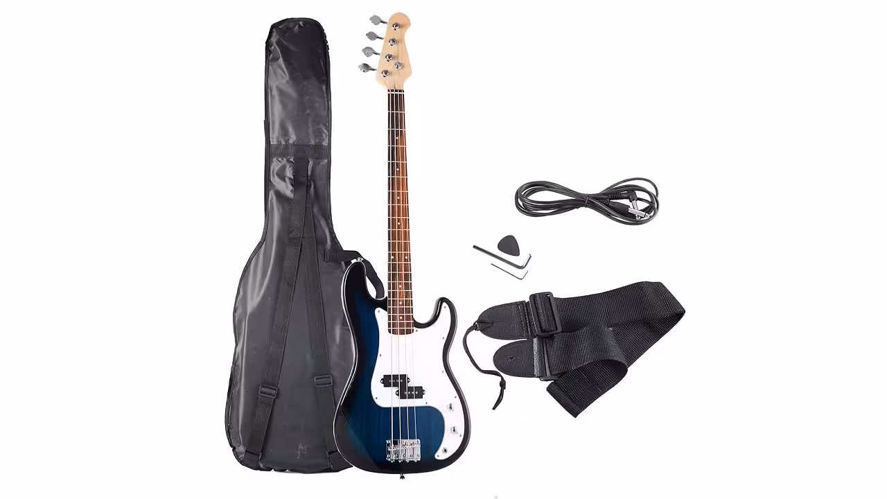 safstar electric bass guitar full size