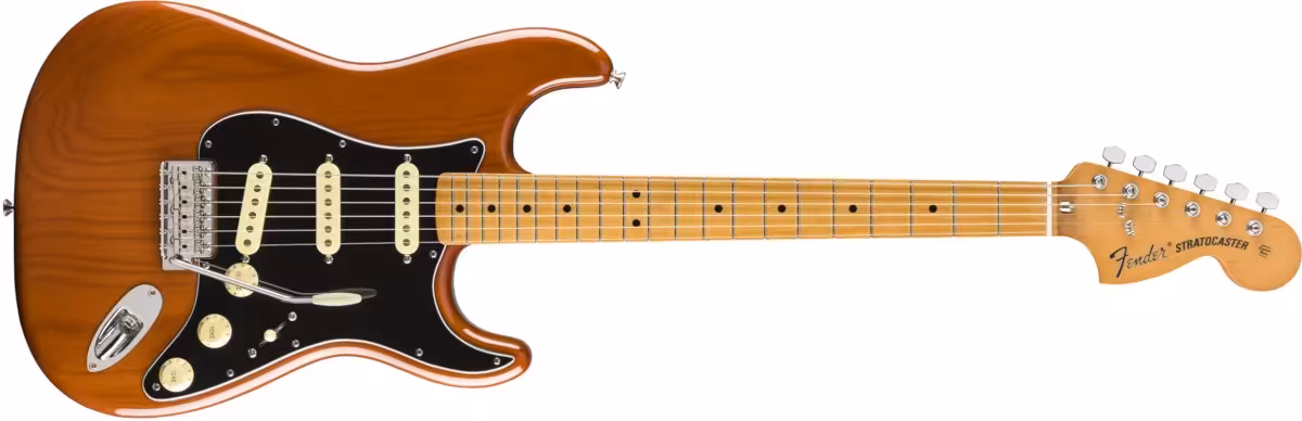 fender vintera 70s stratocaster mocha electric guitar