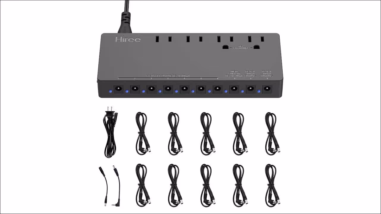 guitar pedal power supply adapter station distributor