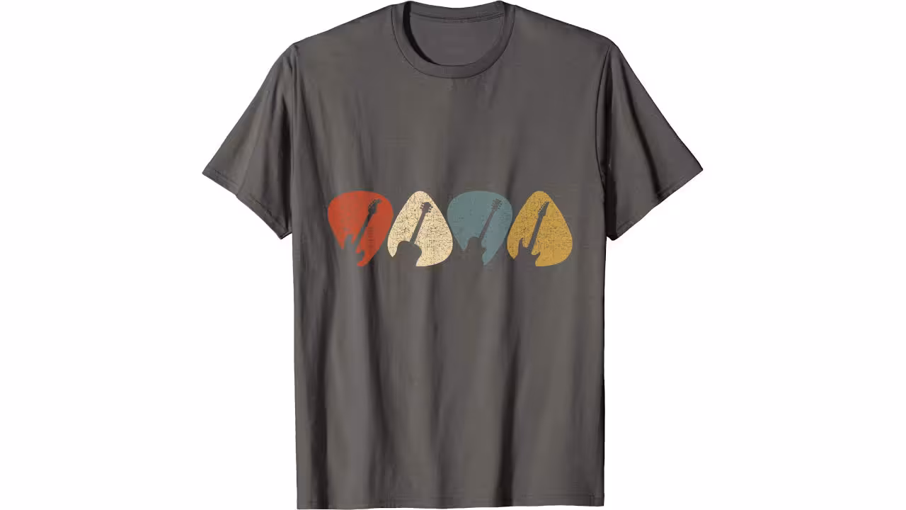 guitar picks tshirt