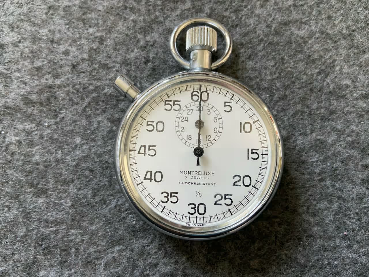 swiss mechanical stopwatch