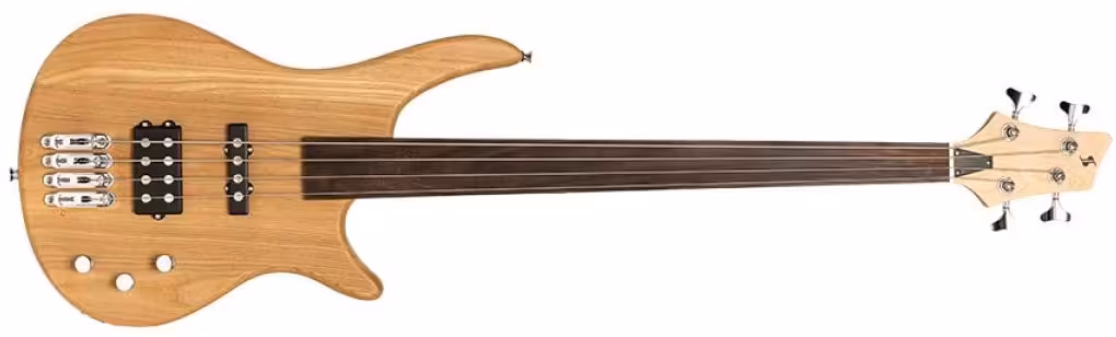 stagg fretless electric bass guitar