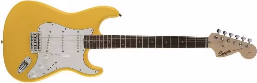 squier affinity stratocaster graffiti yellow