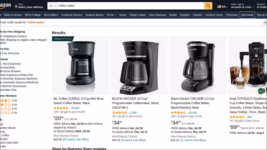 coffee maker