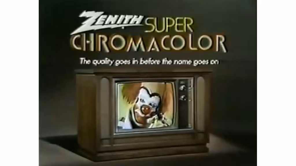 vintage console television