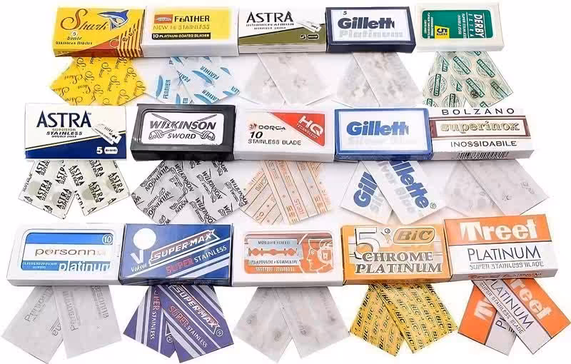 safety razor blade sampler