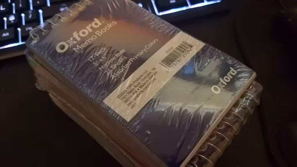3x5 spiral memo pad