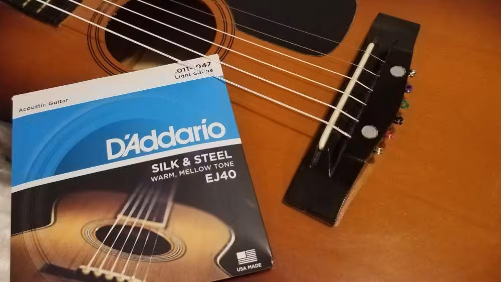 d'addario silk & steel ej40 acoustic guitar strings