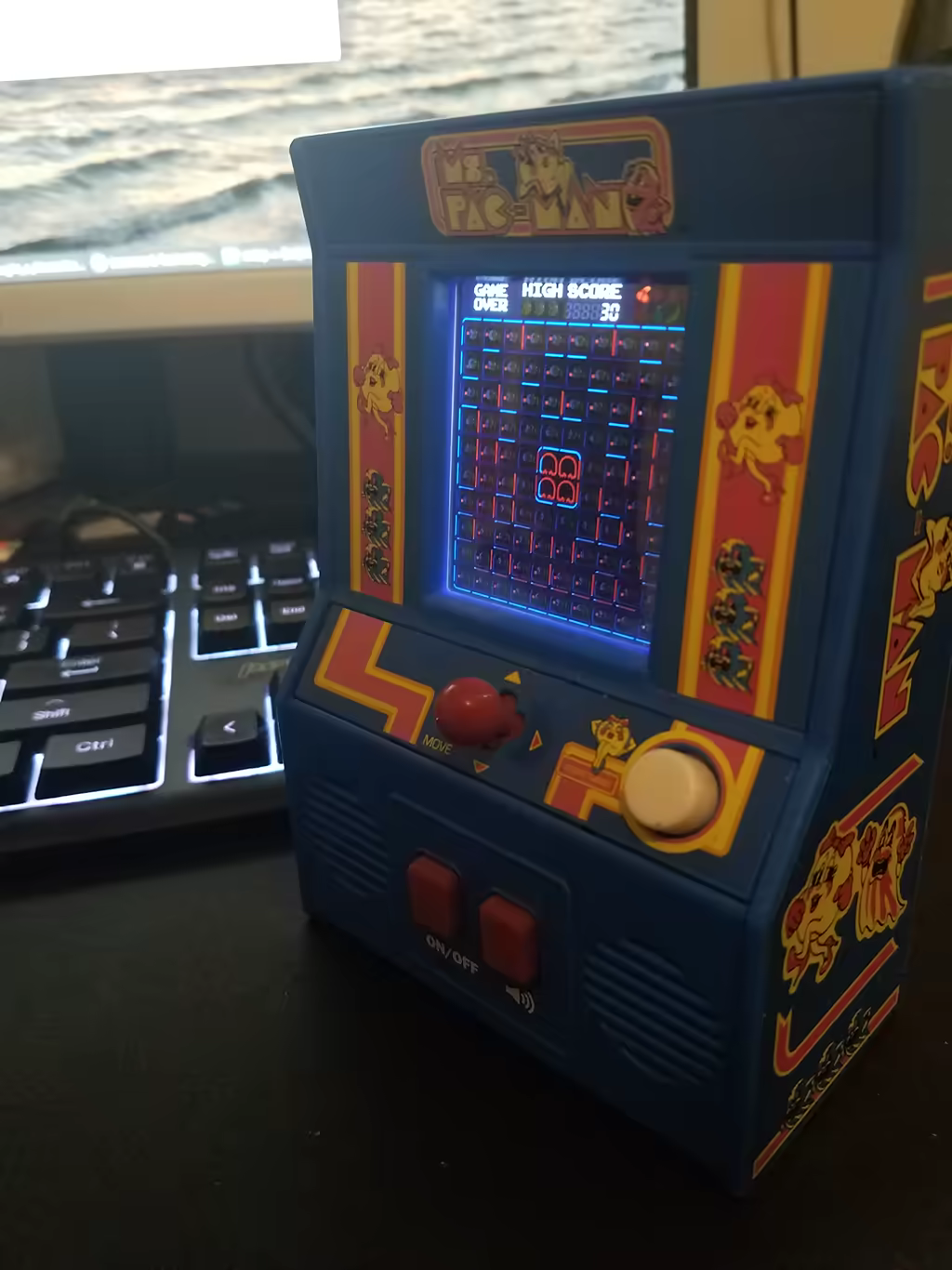 ms pac man mini arcade