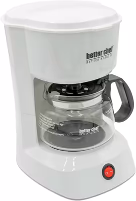 white coffee maker