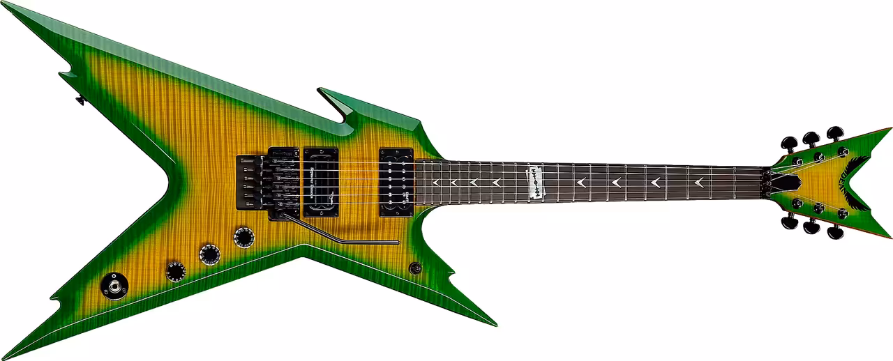 dean usa dime razorback electric guitar