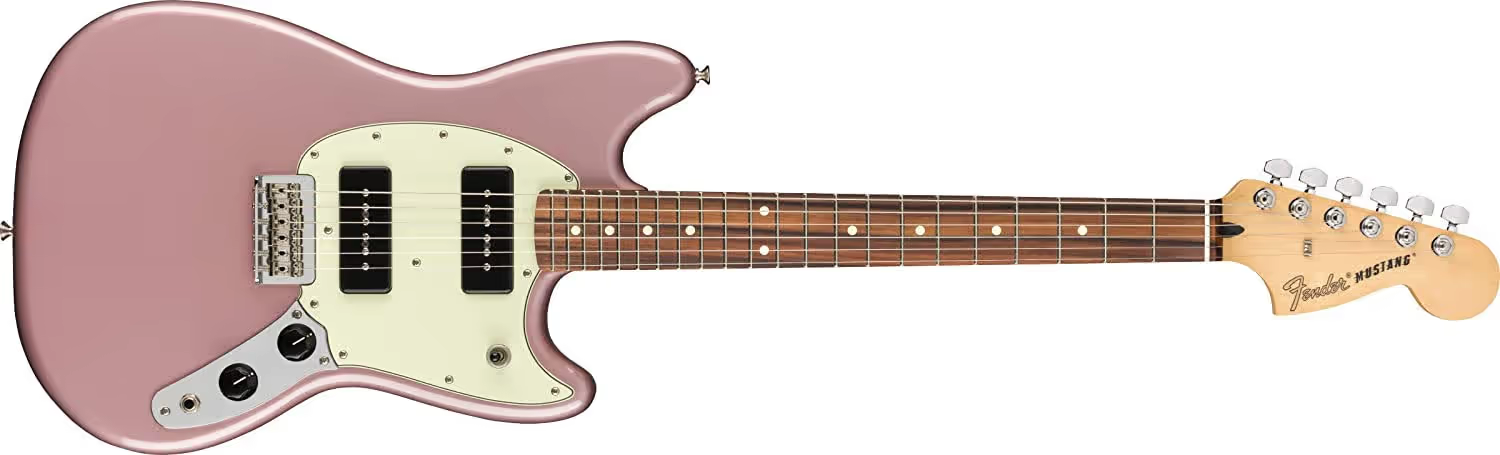 fender mustang 90 burgundy mist metallic