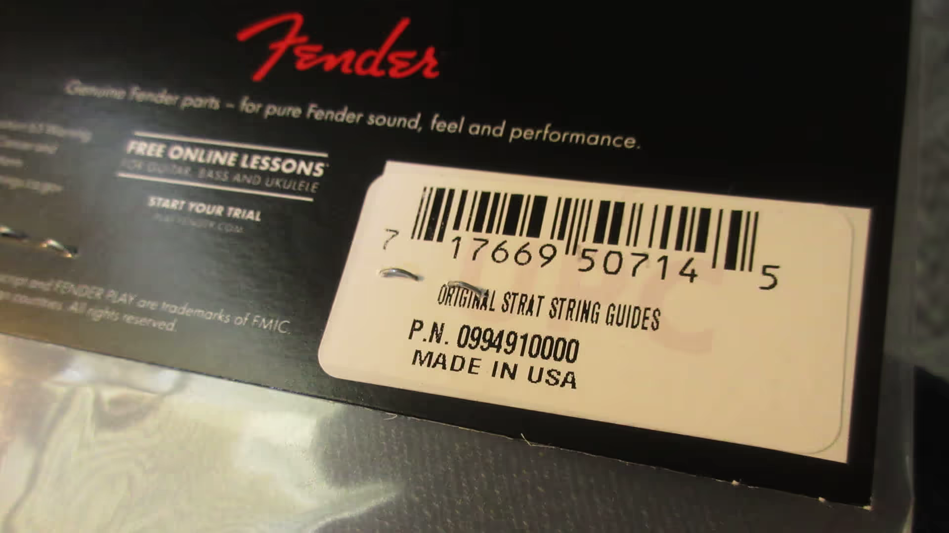 fender stratocaster electric guitar string guide set