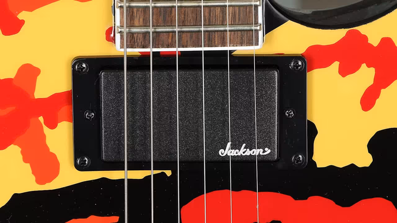 jackson x series soloist slx camo electric guitar