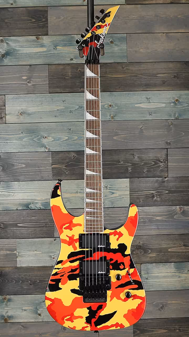 jackson x series soloist slx camo electric guitar