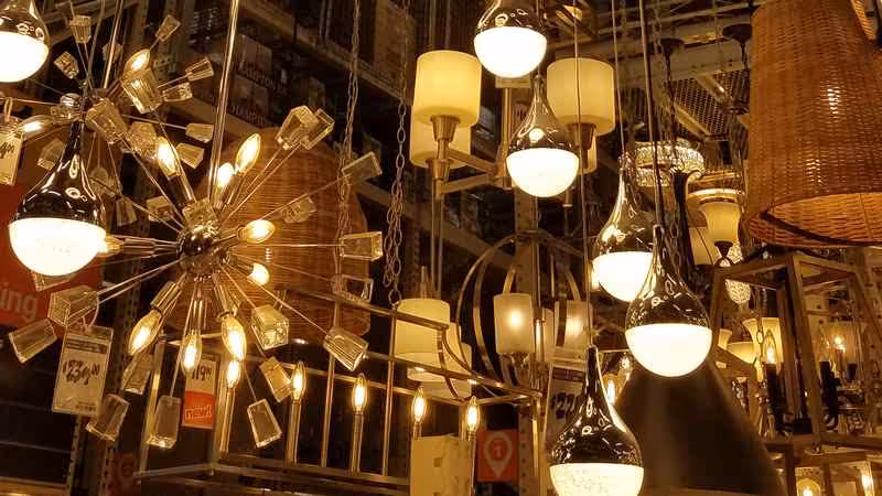 home depot light display