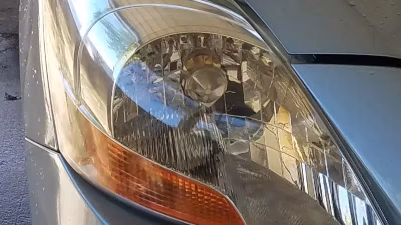 restored headlight lens