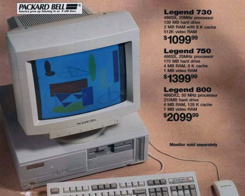 packard bell legend 730