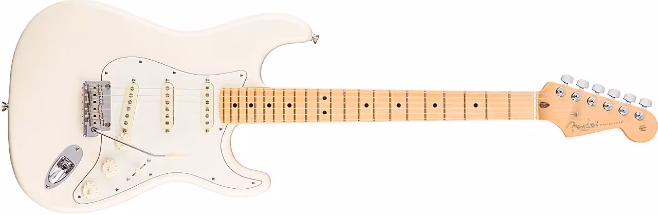 fender american professional stratocaster olympic white electric guitar