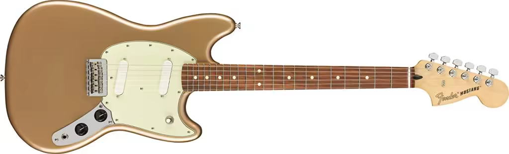 fender player mustang guitar