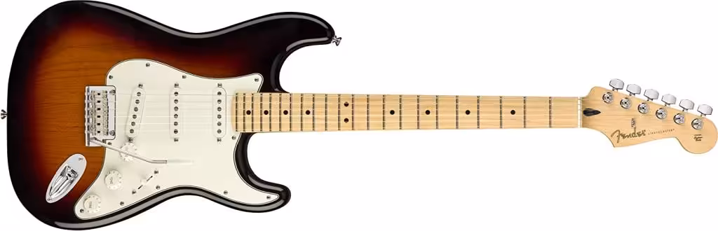 fender player stratocaster sunburst electric guitar
