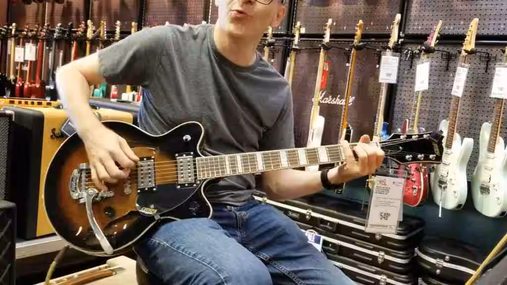 gretsch g2655t streamliner center block jr bigsby electric guitar
