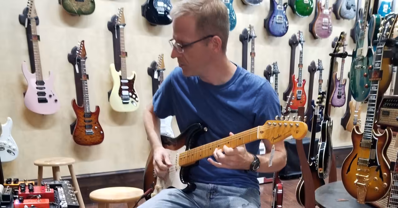 fender eric johnson stratocaster thinline electric guitar