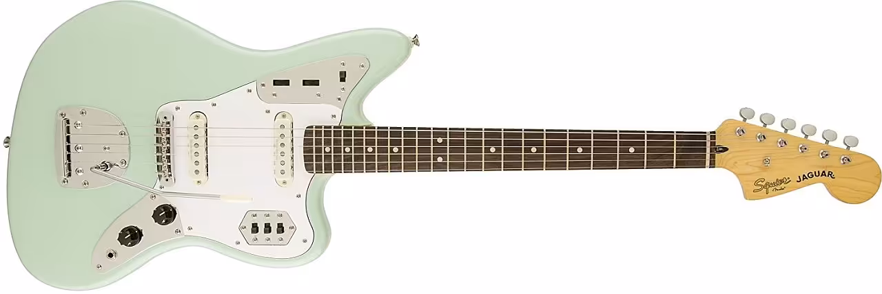 squier jaguar surf green