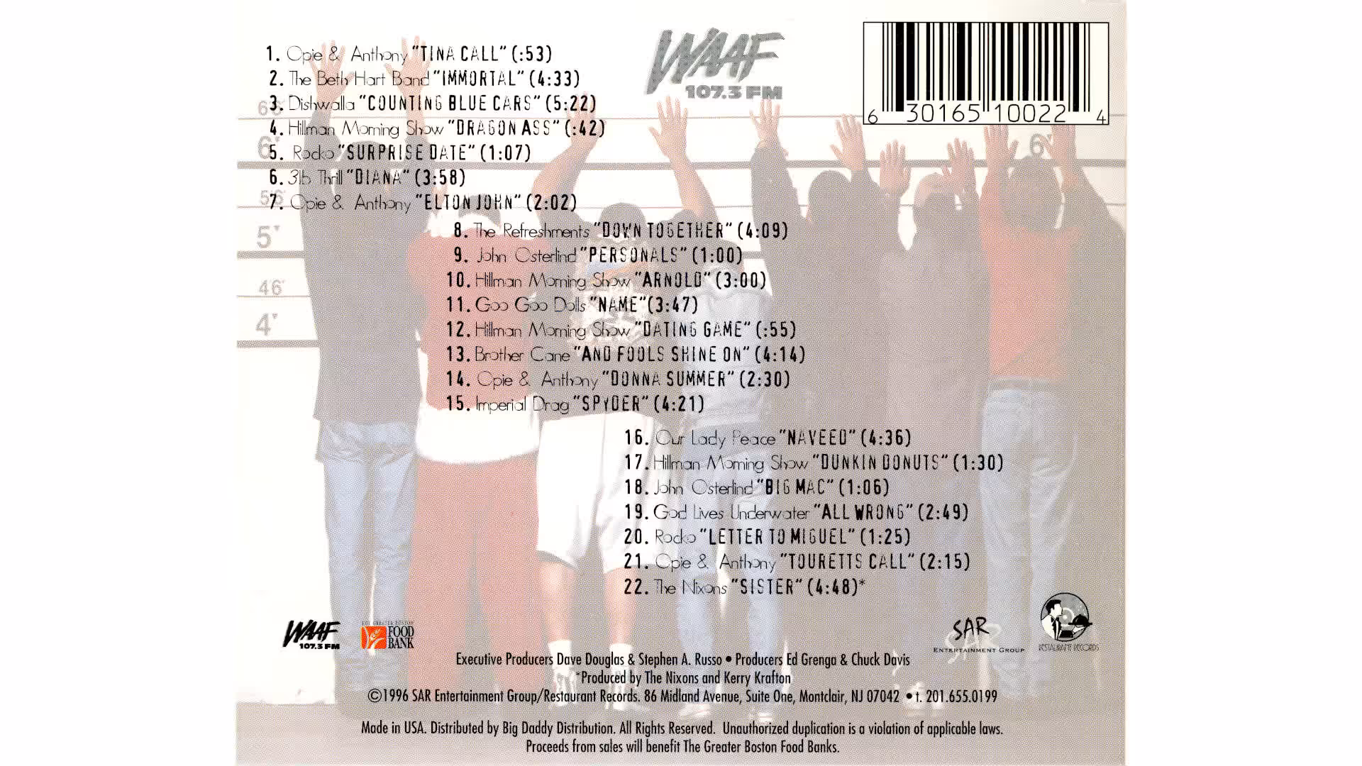 waaf unusual suspects cd - back