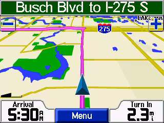 garmin streetpilot c340 house turn in