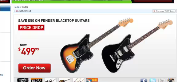 Fender Blacktop guitar
