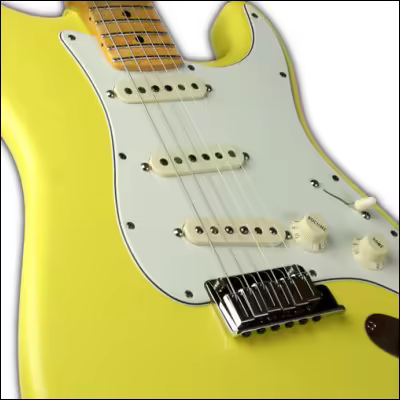 yellow stratocaster