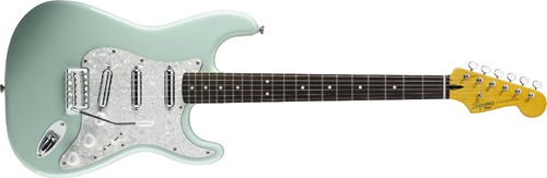 Squier by Fender Vintage Modified Stratocaster Surf Electric Guitar, Rosewood Fingerboard, Surf Green