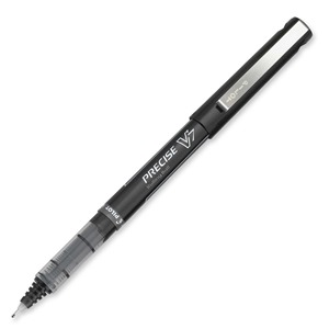 Pilot Precise V7 Stick Rolling Ball Pens, Fine Point, Black Ink, Dozen Box (35346)