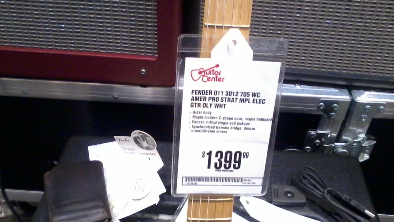 Fender American Professional Stratocaster price tag