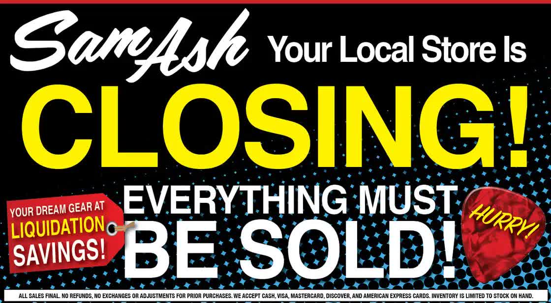 sam ash stores closing