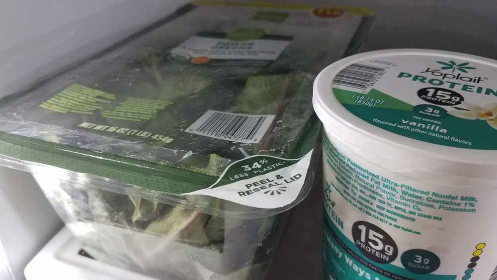 kale, spinach and yogurt