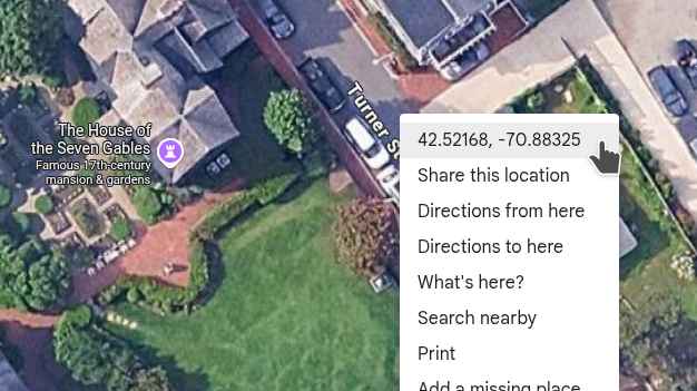 google maps gps coordinates