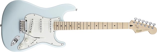 Squier by Fender by Fender Deluxe Stratocaster Maple Neck, Daphne Blue