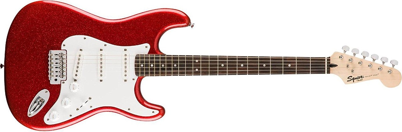Squier Limited Edition Bullet Strat SSS with Tremolo Red Sparkle
