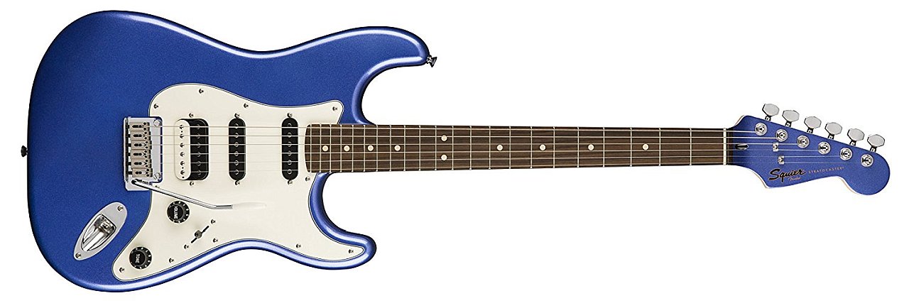 Squier by Fender Contemporary Stratocaster Electric Guitar - HSS - Rosewood Fingerboard - Ocean Blue Metallic