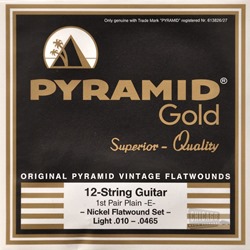 Pyramid Gold 12 Light Electric Guitar Strings 10-465